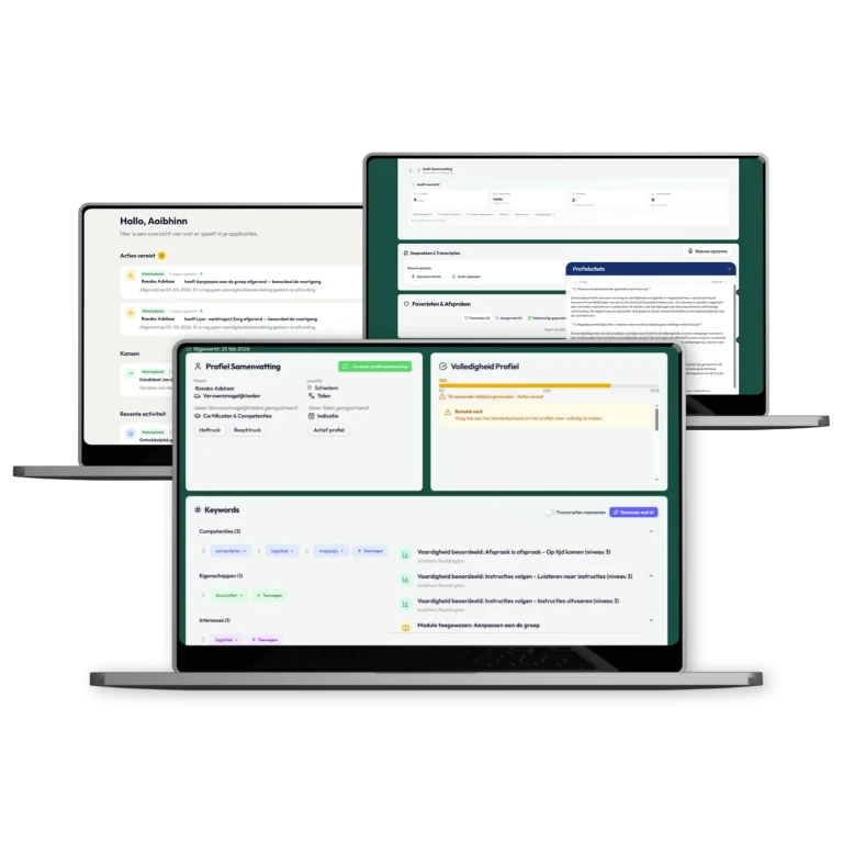 Compleet kandidaat beeld zonder dubbele administratie