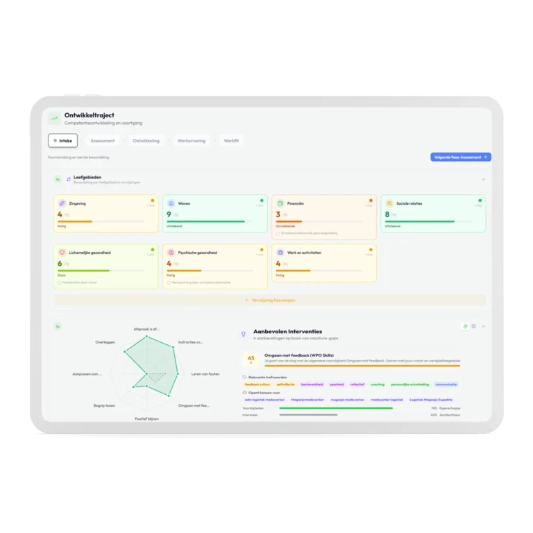 Ontwikkelvolgsysteem en klantvolgsysteem voor gemeente en werkontwikkelbedrijven